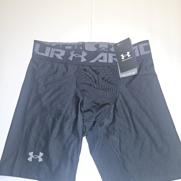 Men's Under Armour 1289566 UA HeatGear Armour Black Compression Shorts - Picture 13 of 15